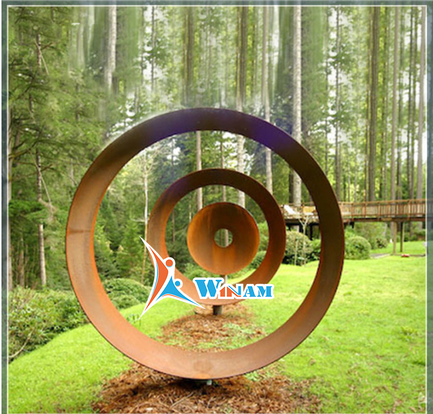 Outdoor Metal Corten Steel Private Garden Decoration