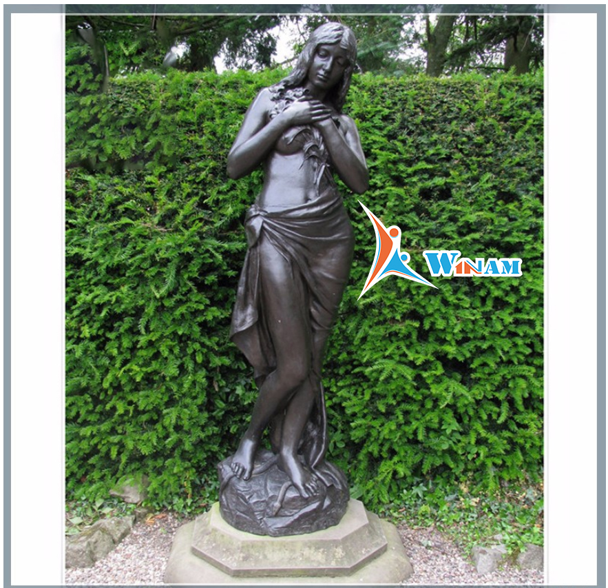 Elegant Western Nude Woman Bronze Sculpture