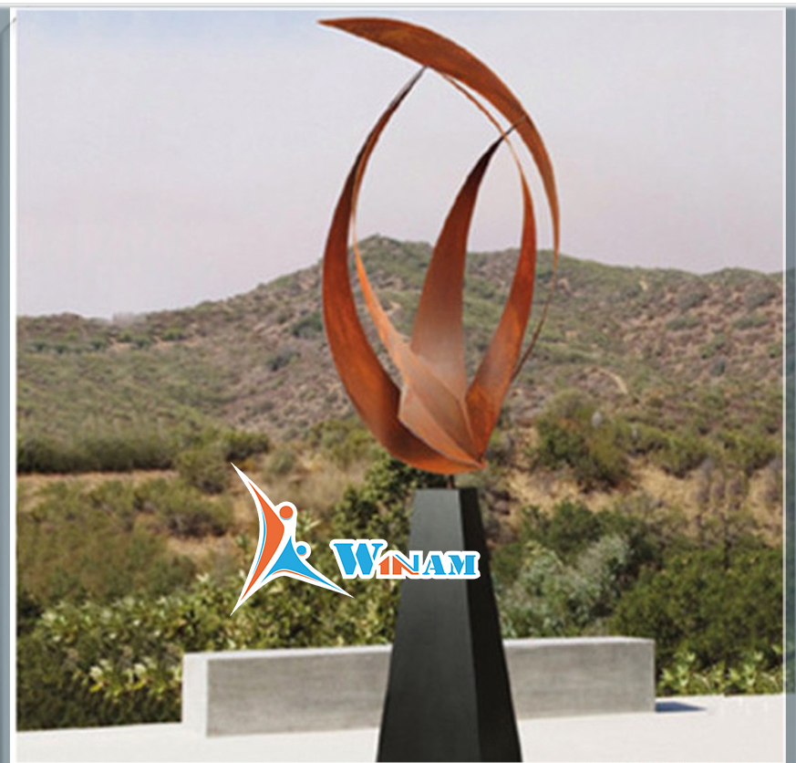 Rustic Metal Corten Steel Garden Art Ornaments