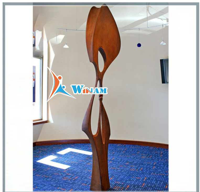 Indoor Decor Corten Steel Contemporary Sculpture