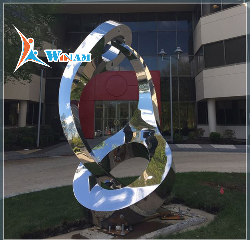 Stainless Steel Outdoor Abstract Garden Metal Sculpture