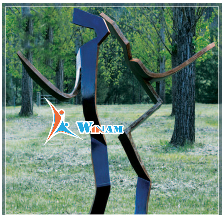 Dancing Lover Modern Garden Decorative Corten Steel Sculpture