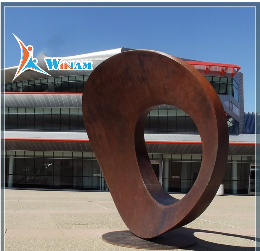 Modern Corten Steel Rusty Garden Sculptures