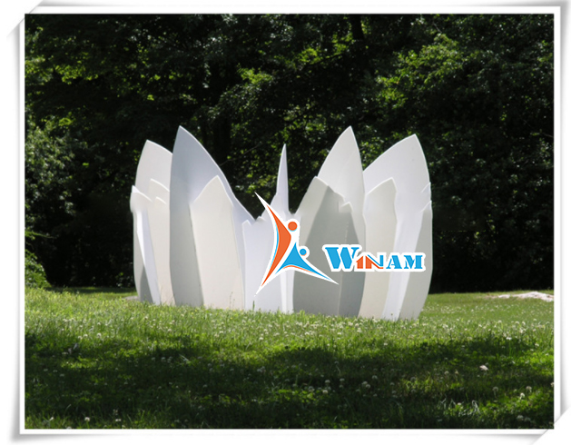 Large Metal Garden Stainless Steel Magical Flower Sculpture