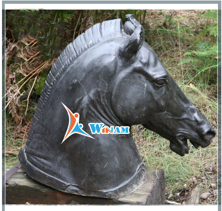 Contemporary design life size horse head sculpture