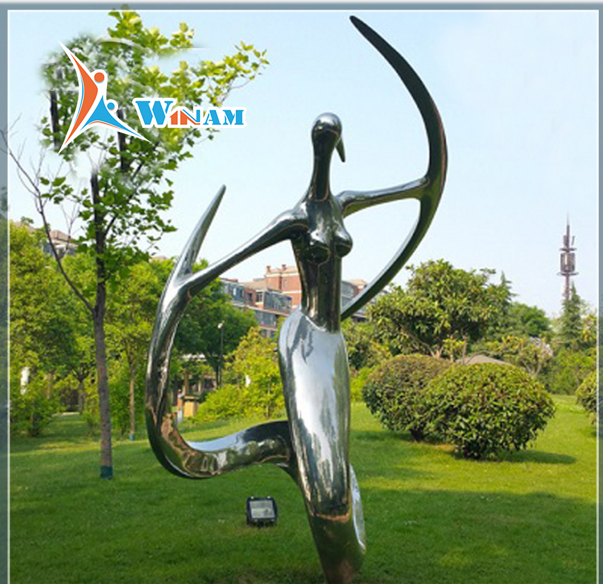 Forgging stainless steel large angel wings sculpture for sale