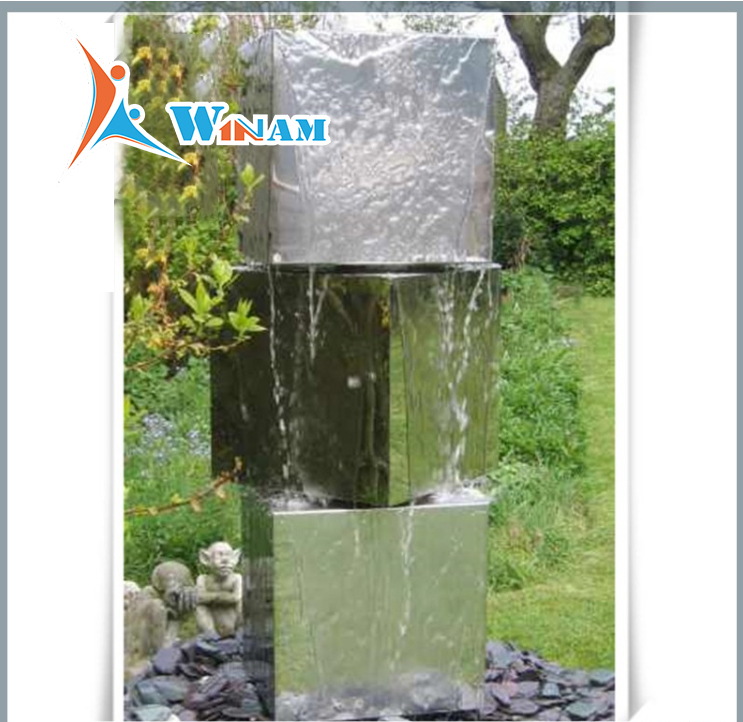 Modern Western Style Metal Water Fountain Garden Sculpture