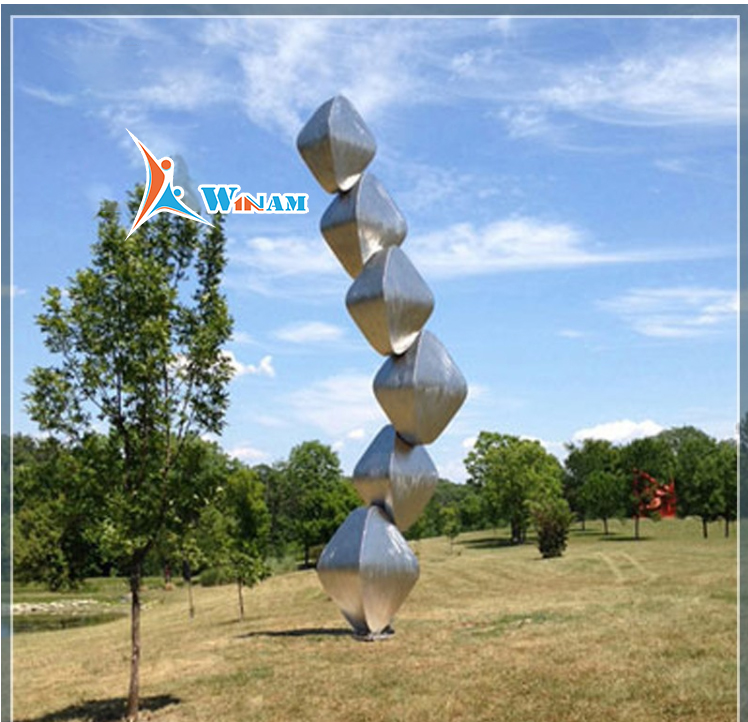 Modern stainless steel unusual garden ornaments sculpture