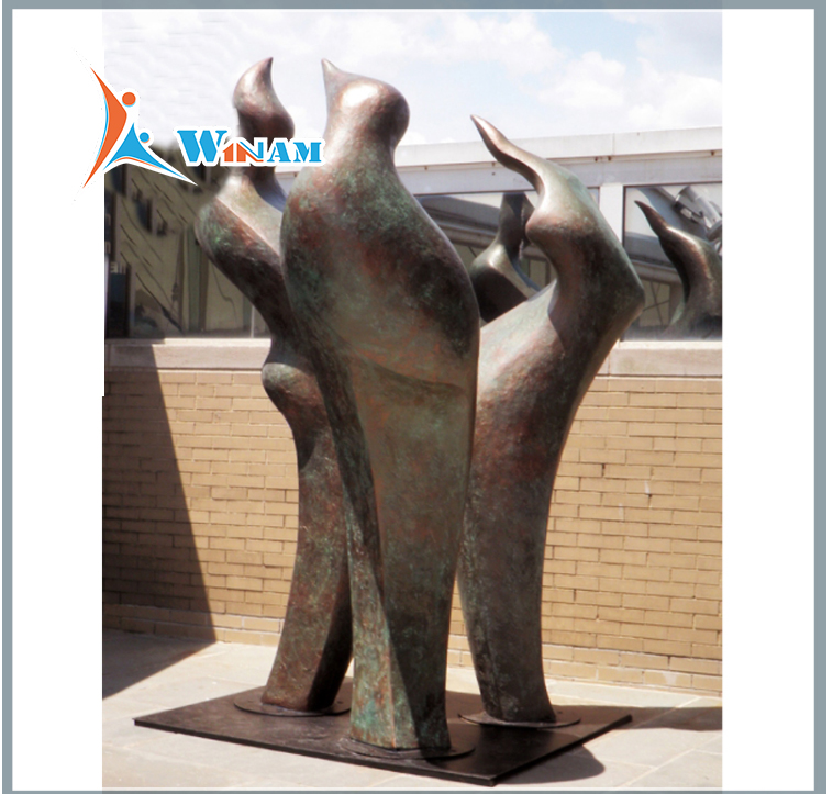 Large garden decoration bronze love couple statue