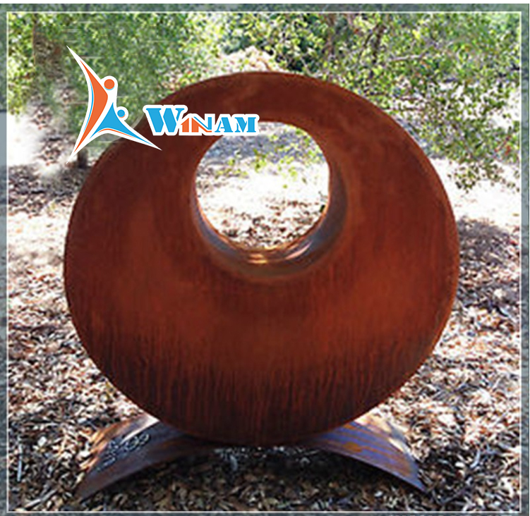 Outdoor Decoration Large Metal Rings Sculpture