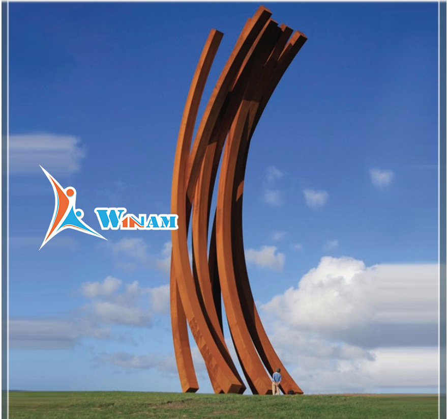 Rusty style large metal sculptures