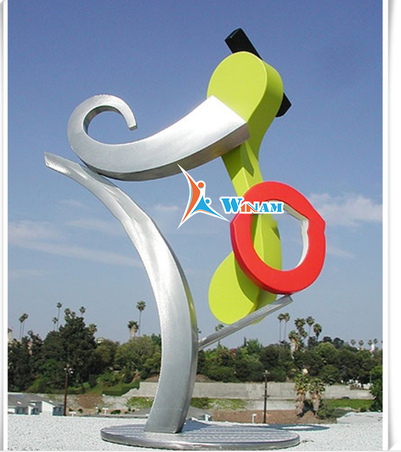 Garden irregular shape stainless steel sculpture