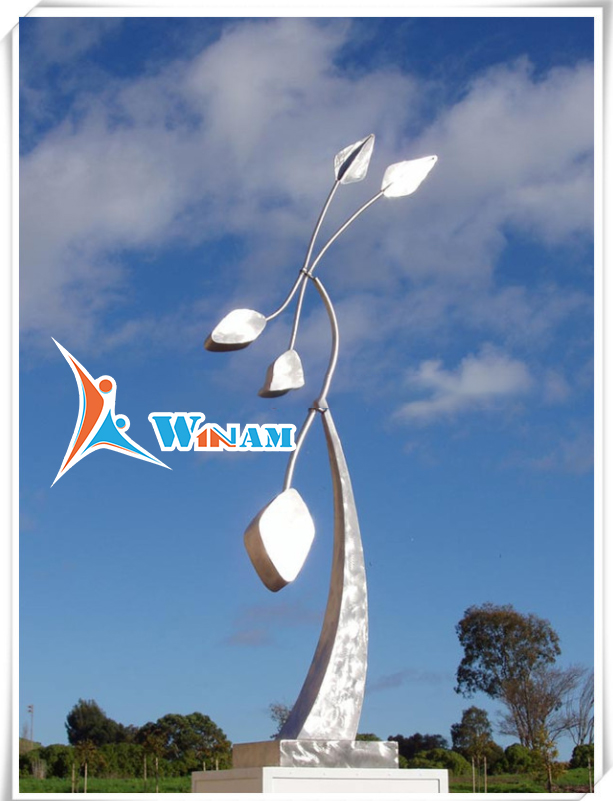 Large Stainless Steel Sculpture Use Plaza Decoration