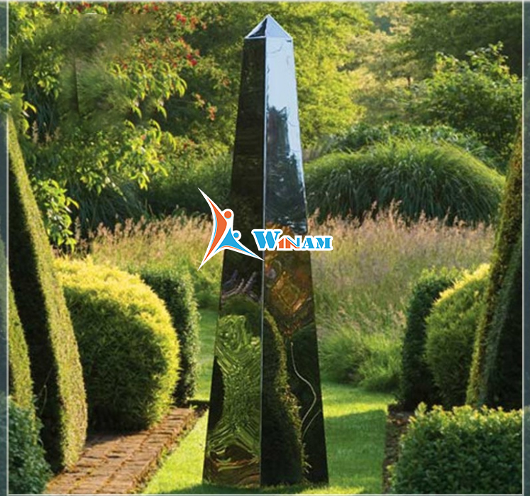 Stainless steel mirror polished garden sculpture art and crafts new products