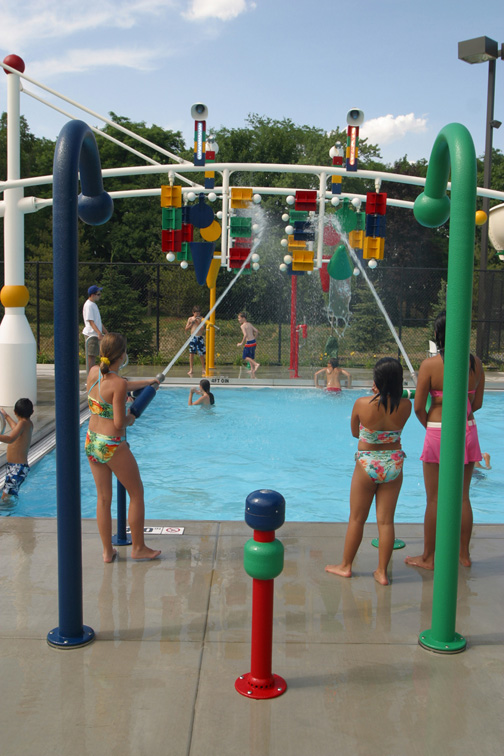 Bộ phun nước của hồ bơi Flick Park, Glenview