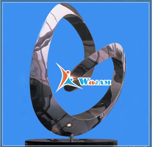 Outdoor Stainless Steel Heart Shape Sculpture