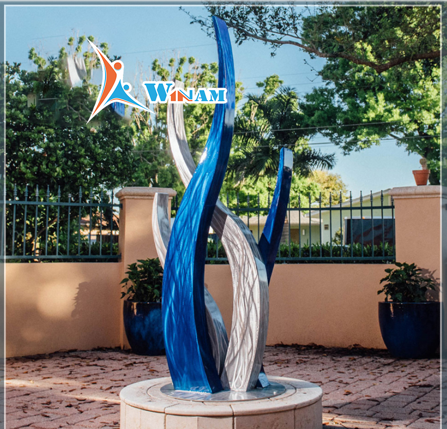 2017 hot sale famous product stainless steel modern art sculpture