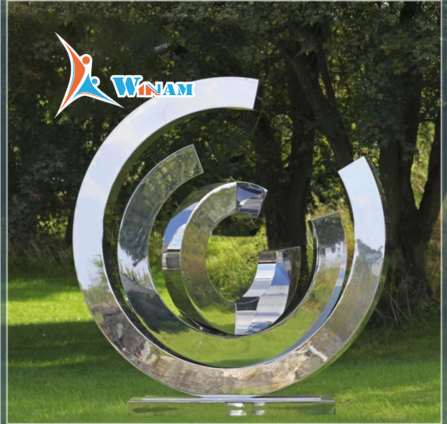 Contemporary art metal sculpture for garden ornament
