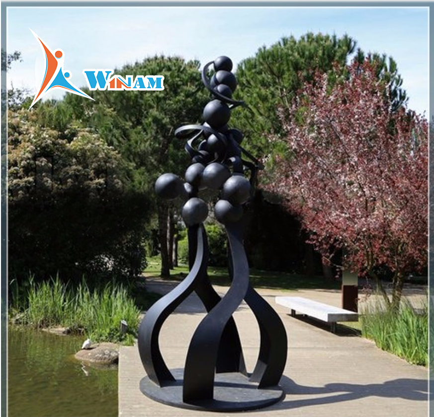 Contemporary stainless steel large sculptures for sale