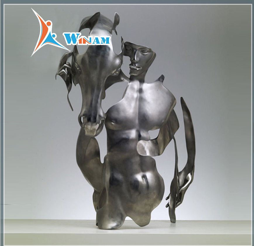 Urban Art Design Abstract Horse Head Figure Sculpture