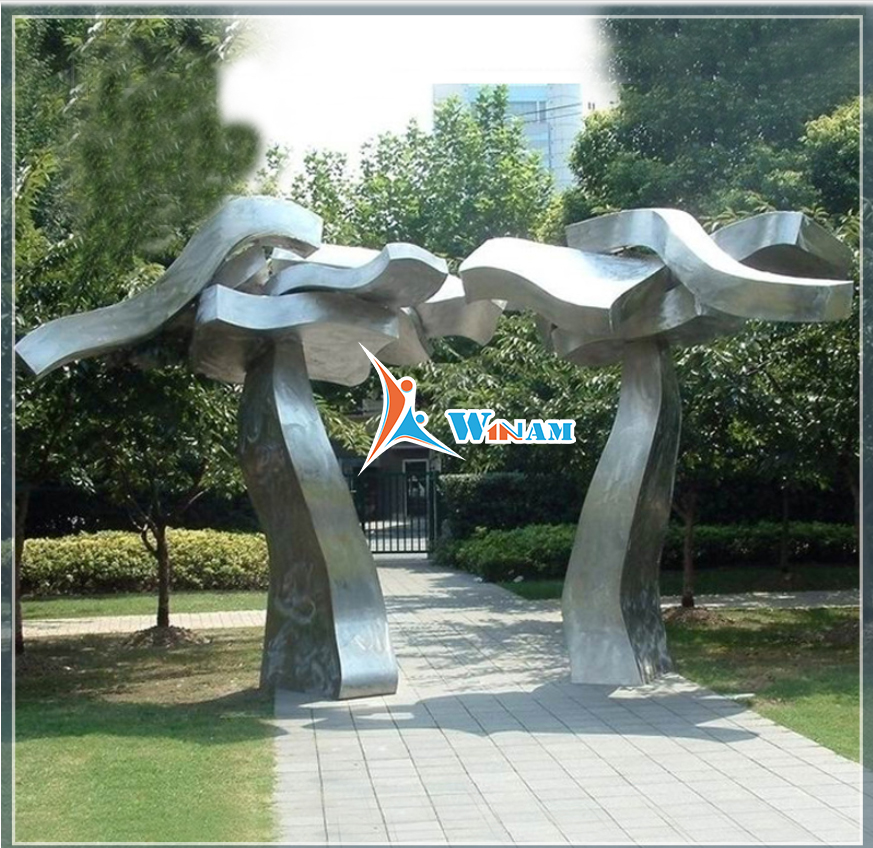 Stainless Steel Metal Garden Art Ornament Statue